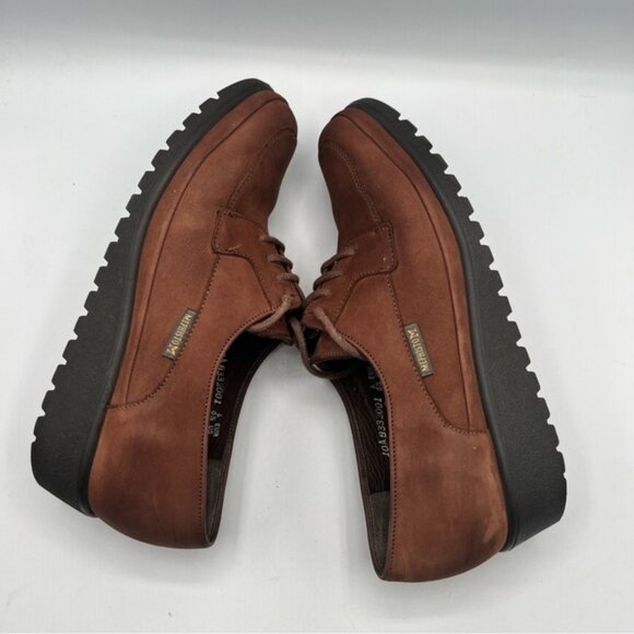 Mephisto Womens Moc Toe Lace Up Shoes Brown Nubuck Leather US 6.5 - Picture 10 of 11
